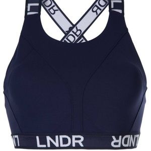 LNDR HIT navy sports bra